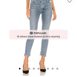 AGOLDE Nico skinny raw hem